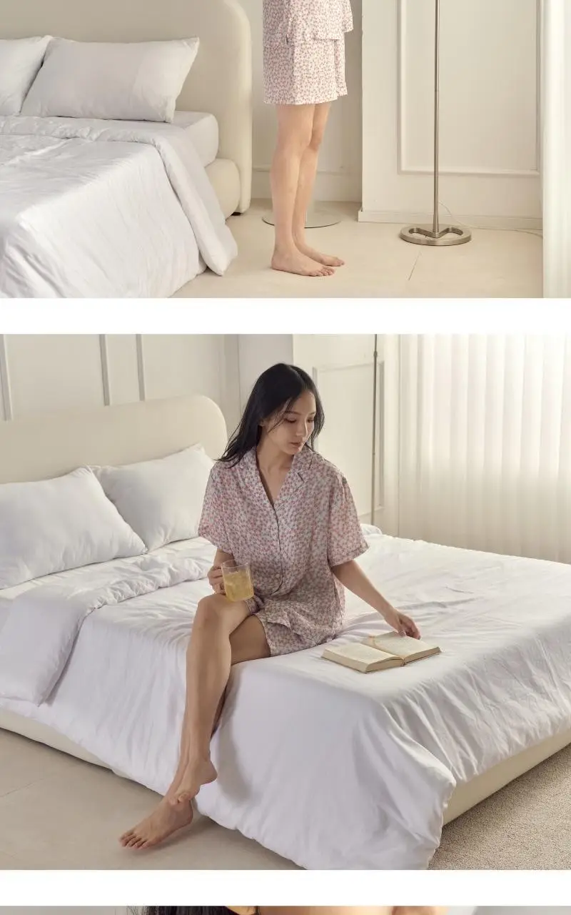 [모던하우스] L 모달100% 부드럽고 시원한 반팔 잠옷세트 산딸기 상세페이지 14